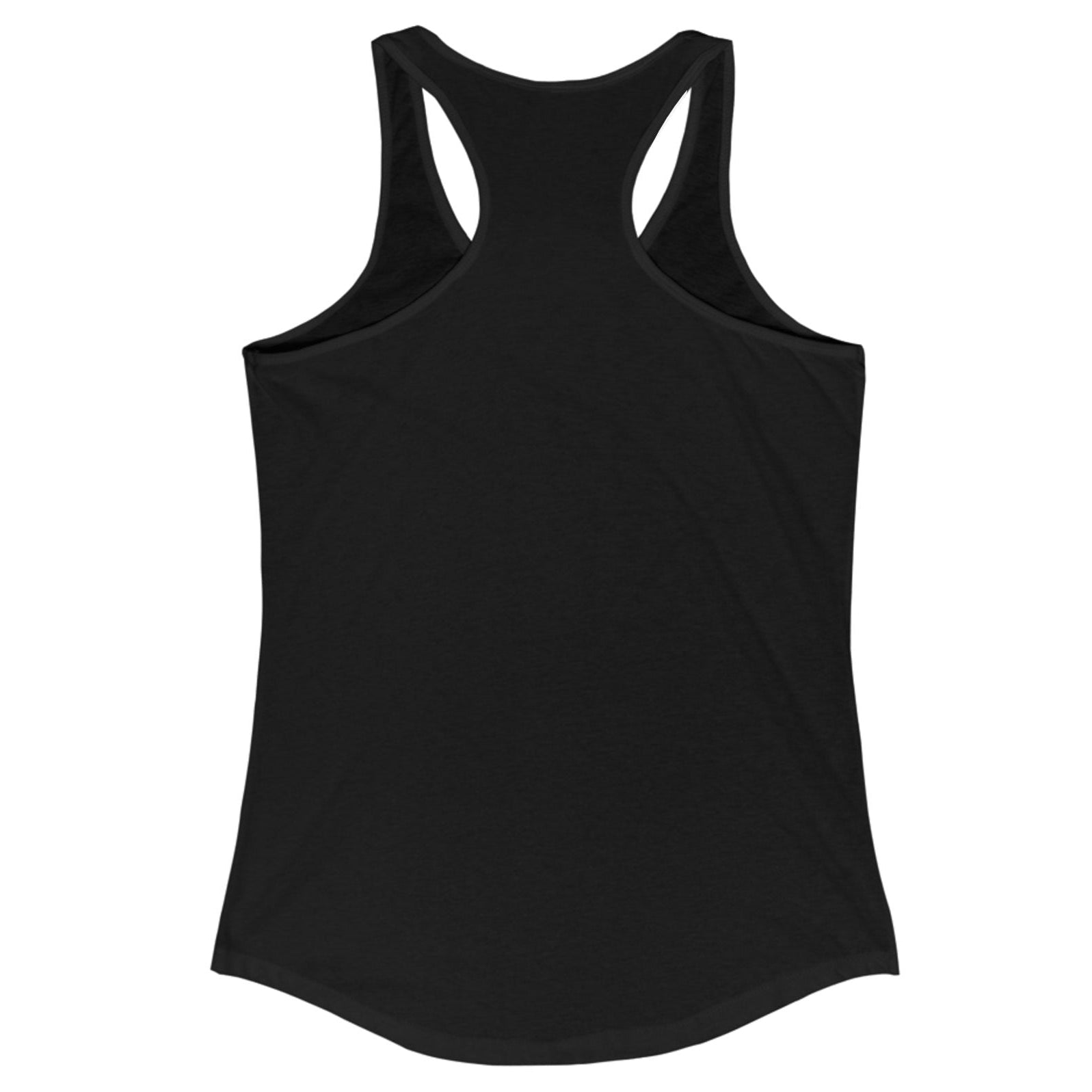 Black tank top on a white background