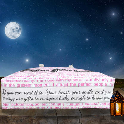 Follow Your Heart with Self Love Affirmations White Large Weekender Travel Bag