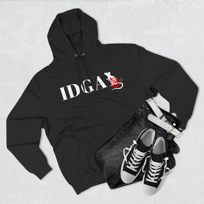 Black IDGA I Don't Give A Rats Ass Hoodie