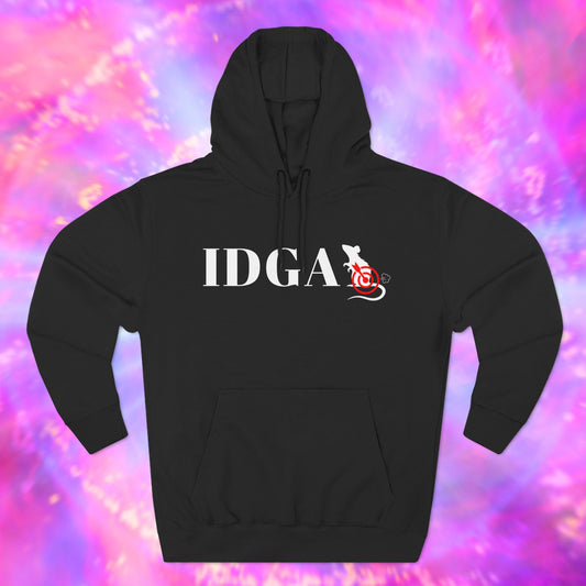 Black IDGA I Don't Give A Rats Ass Hoodie