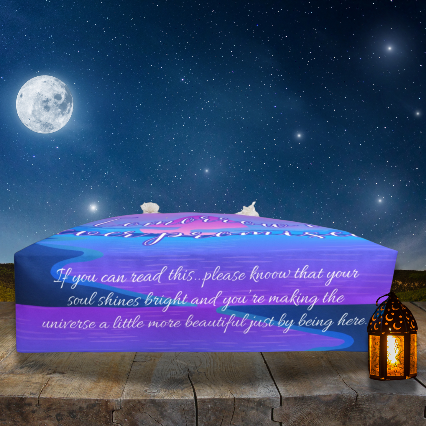 Tomorrow is Never Promised Pink Sunrise Large Weekender Travel Bag