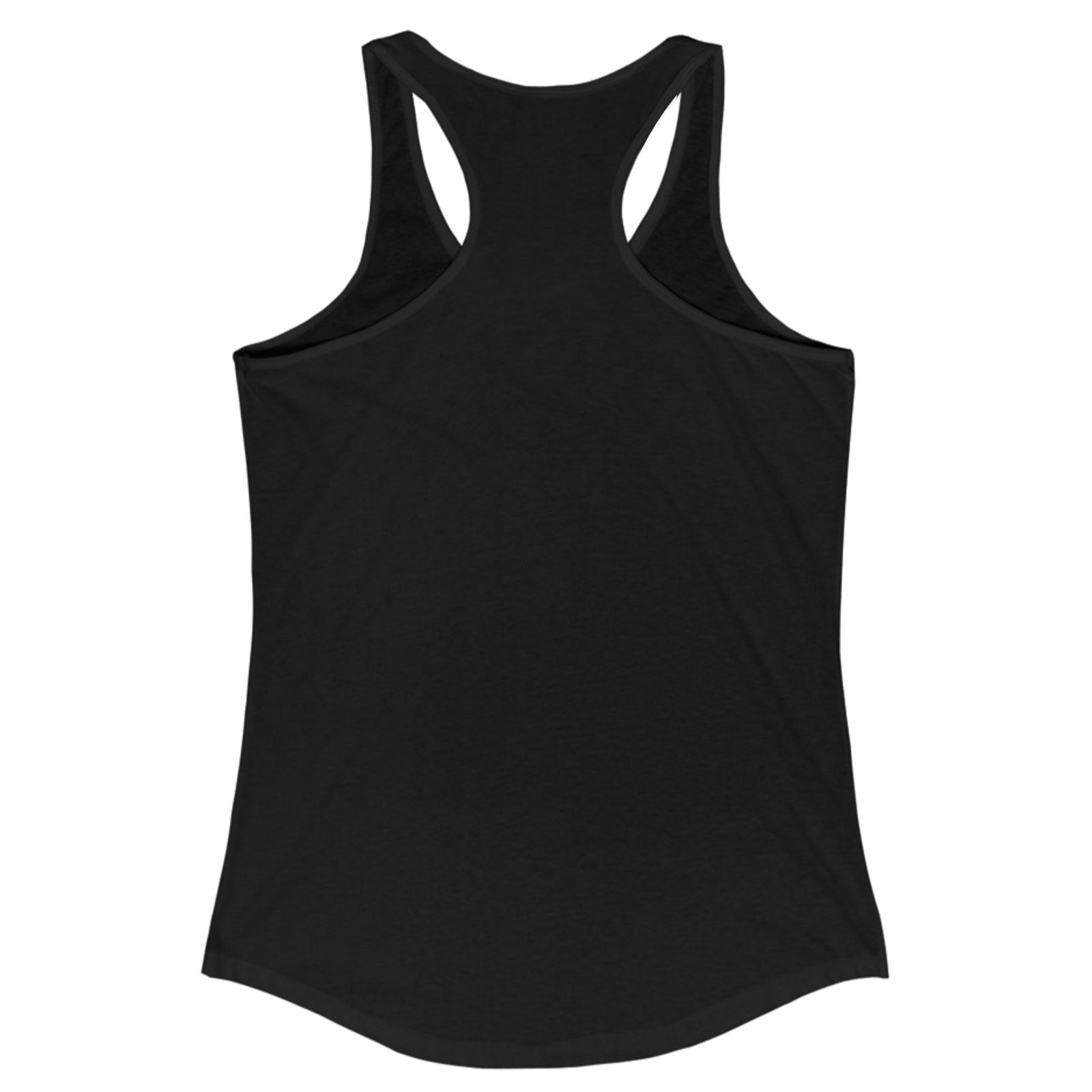 Black tank top on a white background