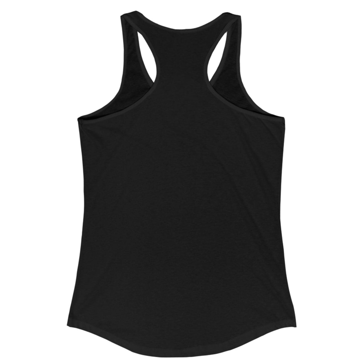 Black tank top on a white background