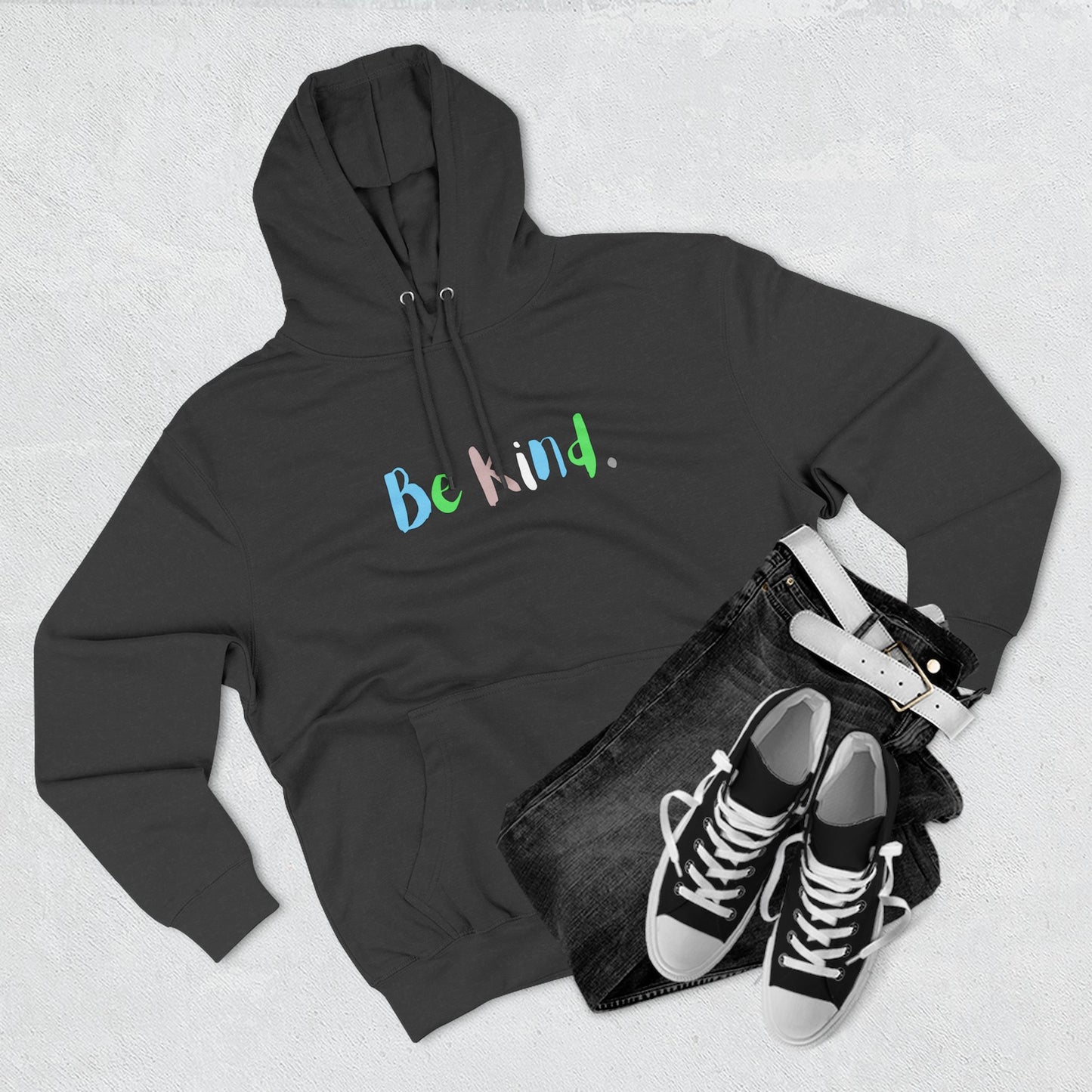 Be Kind - It's Ok To Not Feel Strong Dark Hoodie