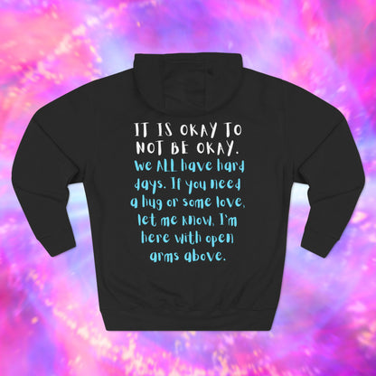 Be Kind - It's Ok to Not Be Ok - We All Have Hard Days Dark Hoodie