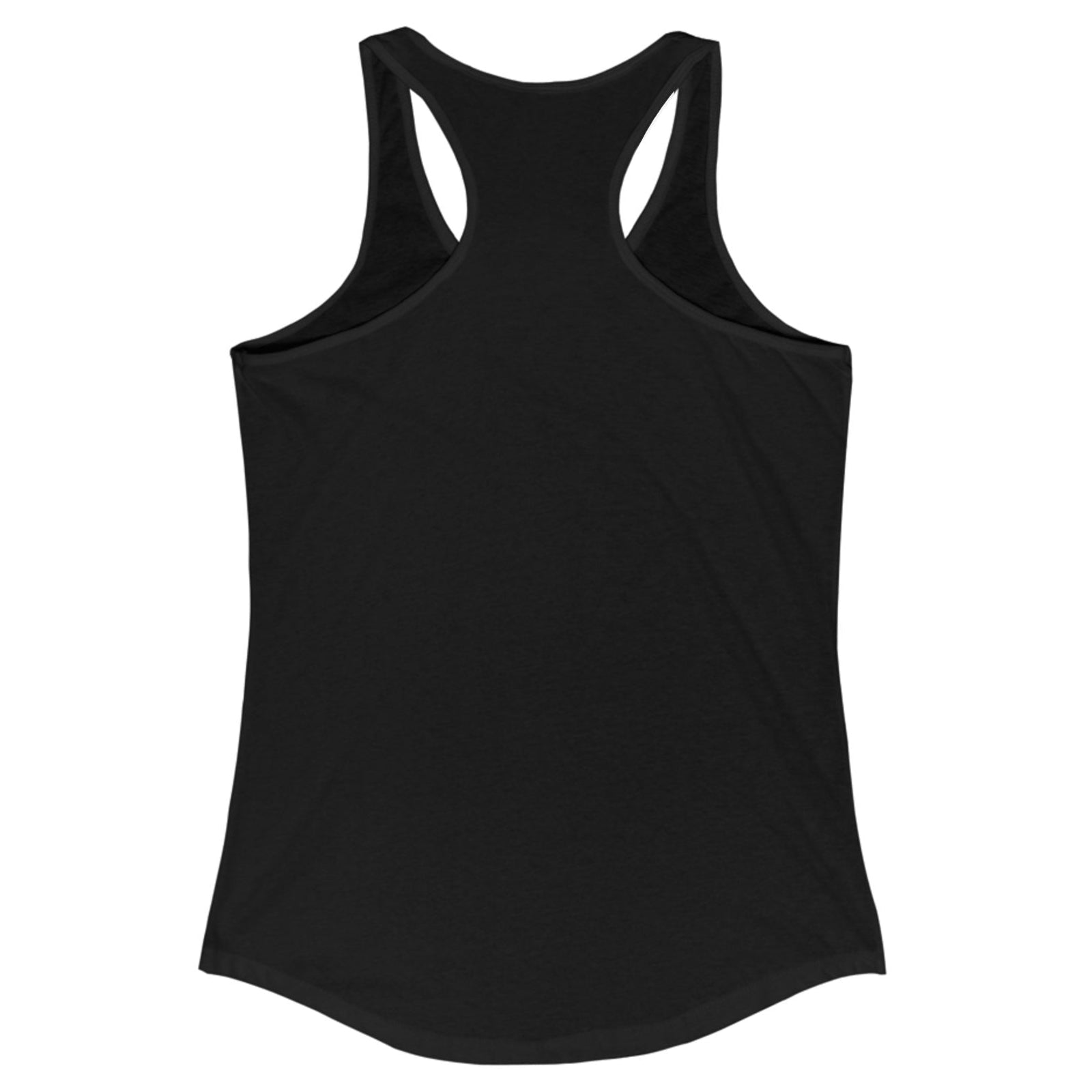 Black tank top on a white background