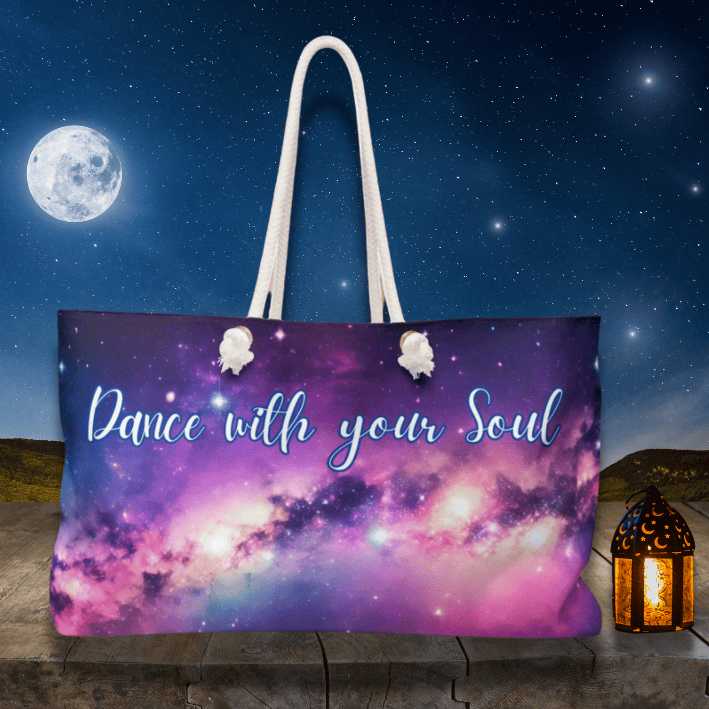 Dance with your Soul Large Weekender Travel Bag - Cosmic Zenergy
